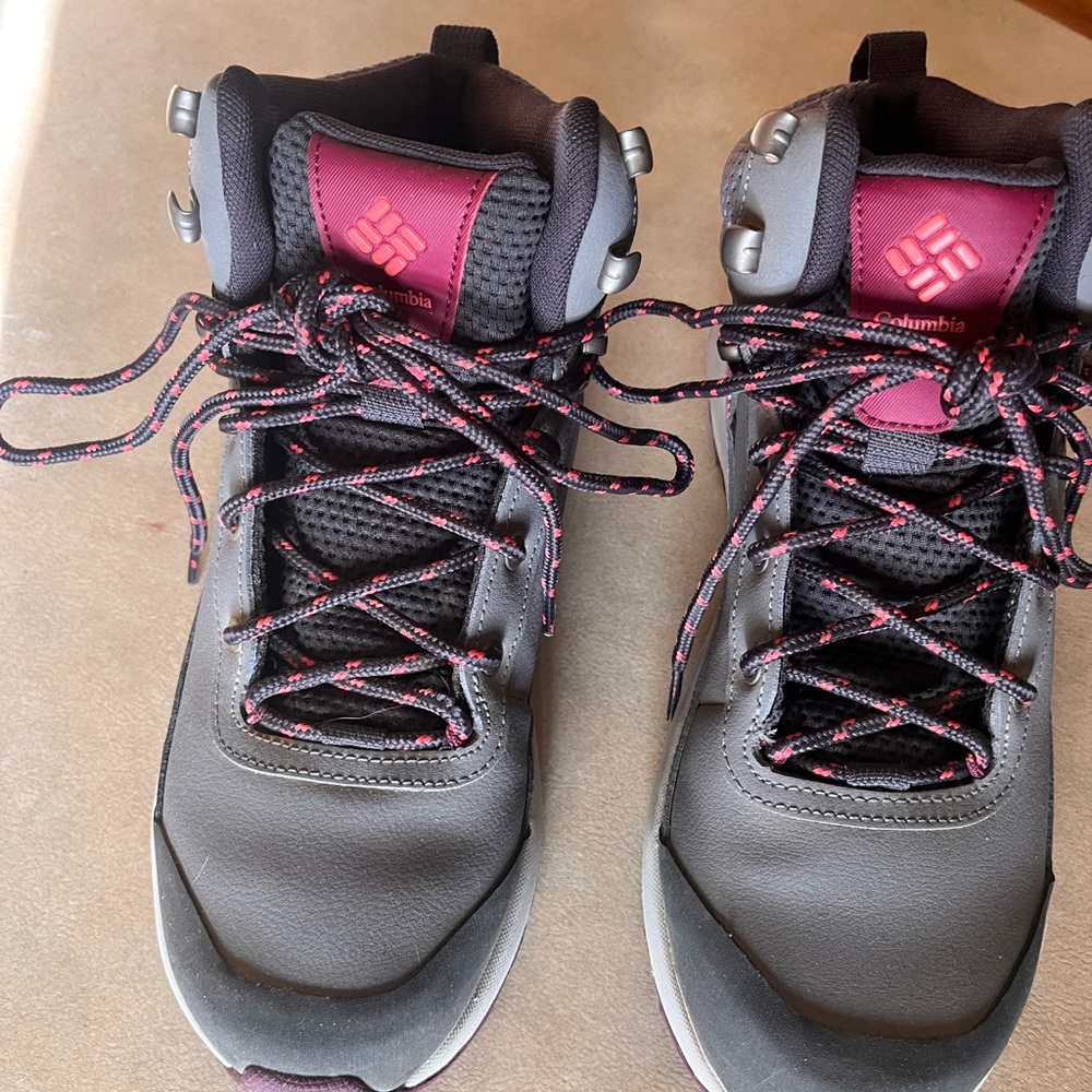 Columbia Gray and Pink Hiking Boots